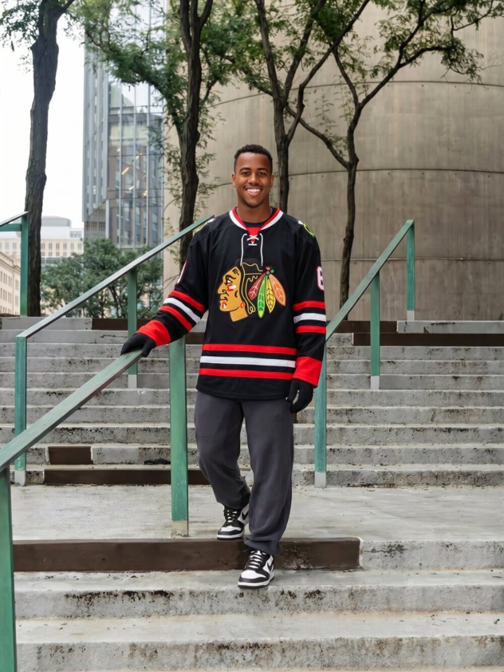 NHL Blackhawks #66 MARRIOTT Jersey